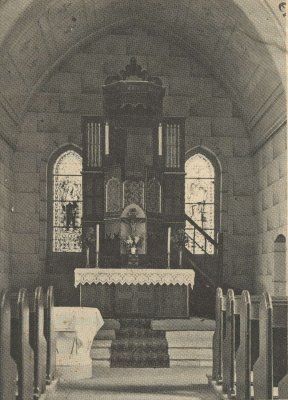 Pašyšių evangelikų liuteronų bažnyčios altorius