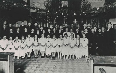 Konfirmacija Priekulės evangelikų liuteronų bažnyčioje 1936 m.