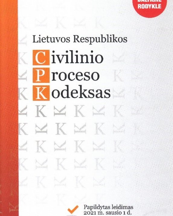 LR Civilinio kodekso procesas