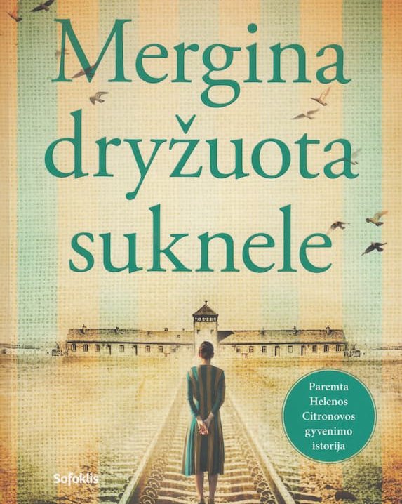 Mergina dryžuota suknele